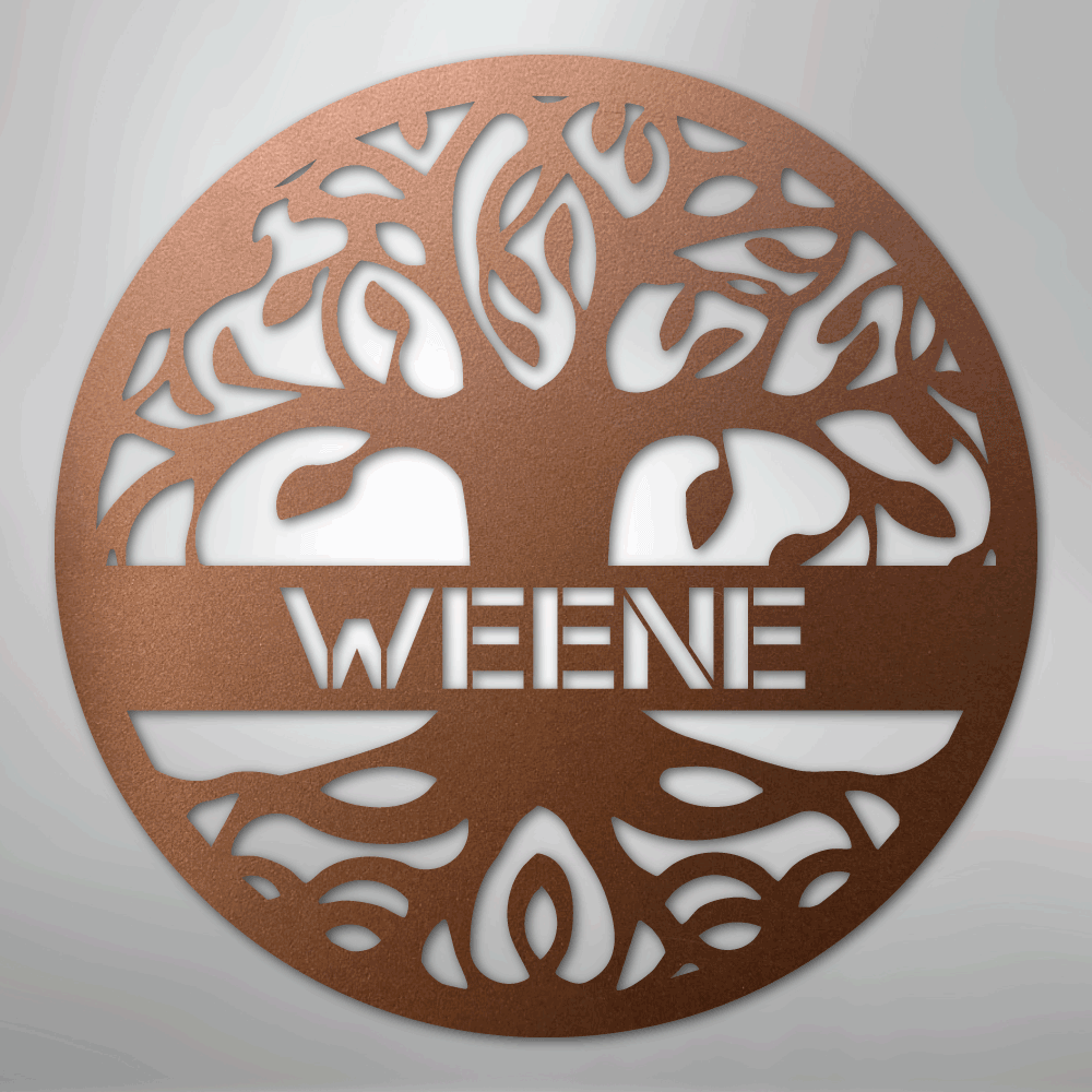 Personalized Family Name Metal Sign - MEM-7